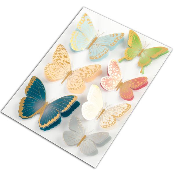 Spellbinders Serenade of Autumn Butterflies- 7 Stickers - 770705