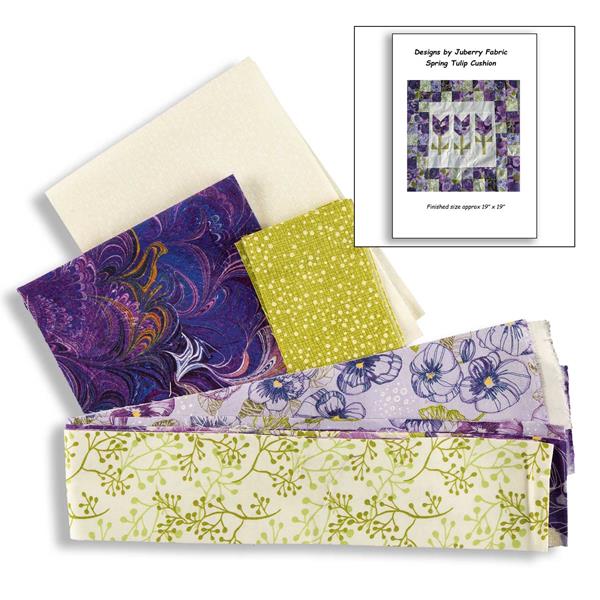 Juberry Designs Spring Tulip Cushion Kit & Pattern - Lilac - 772262