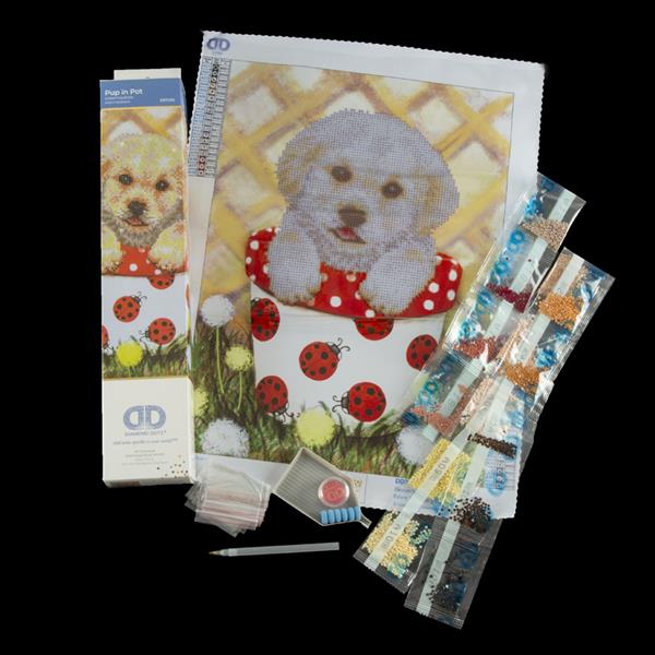 Diamond Dotz Diamond Art Kit 15x19.5-pup In Pot : Target