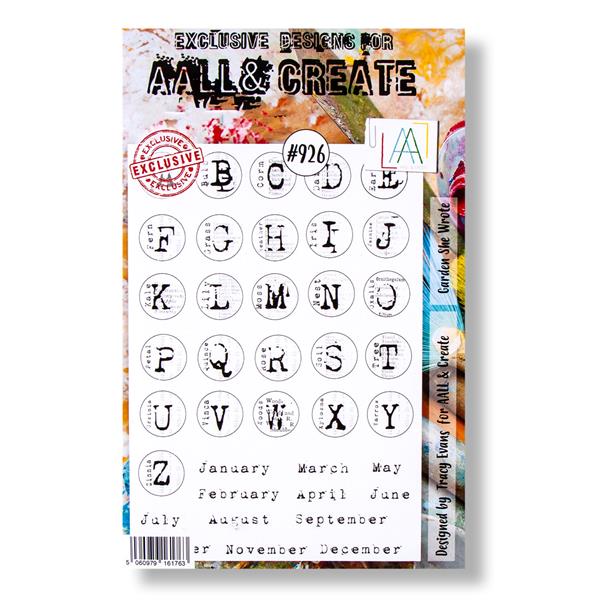 AALL & Create Tracy Evans A5 Stamp Set - Garden She Wrote - 38 St - 776245