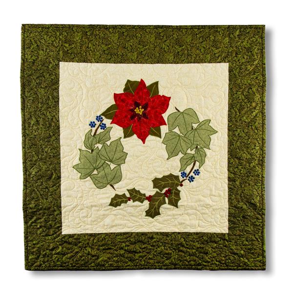 Quilter's Trading Post Poinsettia in the Leaves Quilt Kit - 776415