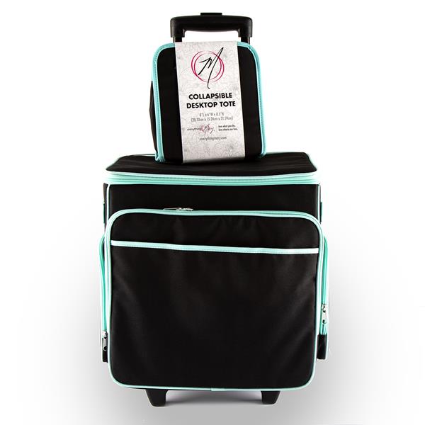 Everything Mary Craft Trolley Bag - Black/Mint-with Free Desktop  - 780060