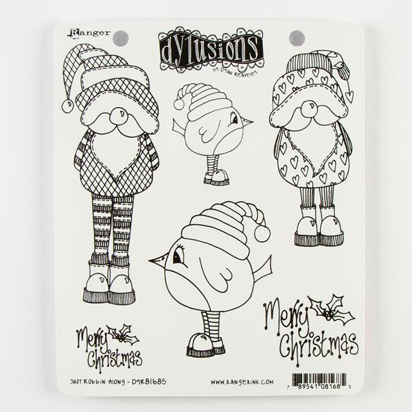 Ranger Dylusions Stamp Set - Just Robbin Along - 781590