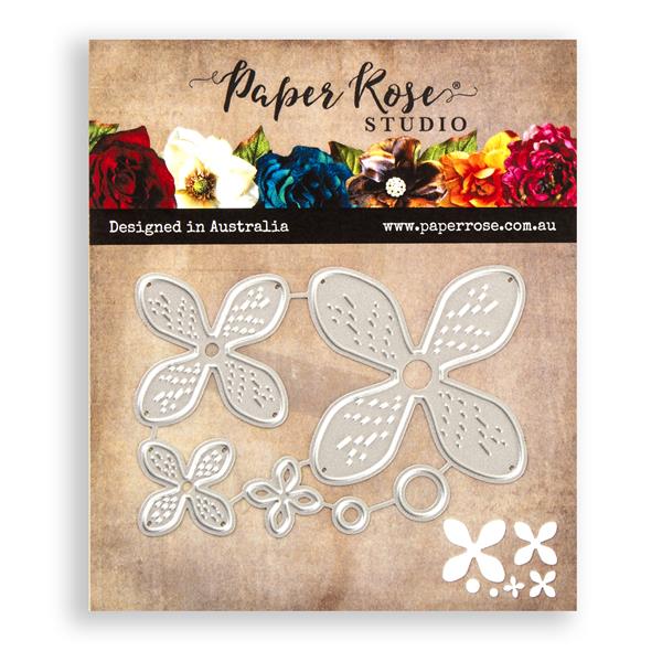 Paper Rose Alana Flower Metal Cutting Die Set - 6 Dies - 781788