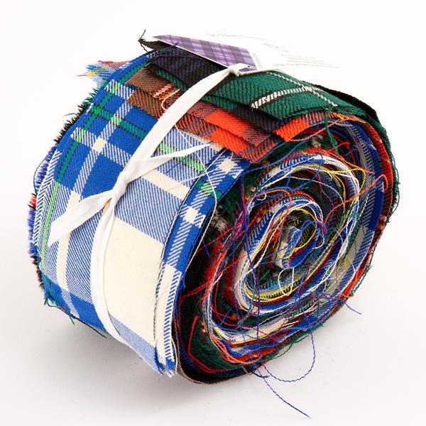 M-Adam Designs Tartan Fabric Roll - Includes: 20 x 3" Strips - 782755