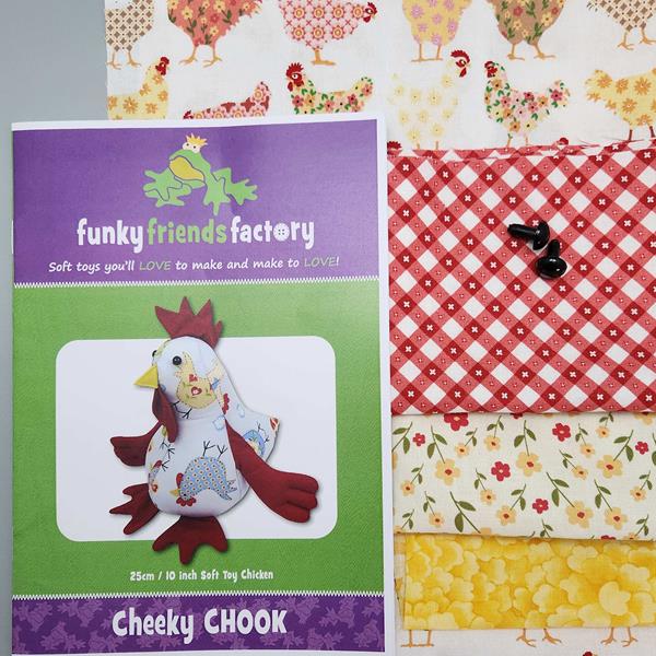 Oh Sew Sweet Shop Funky Friends Factory Cheeky Chook Kit Includes - 789948