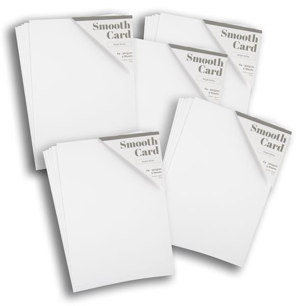 A4 Cardstock - Smooth White - 300gsm (20 pack)