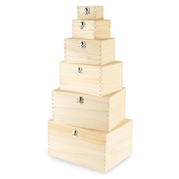 Craft Master Wooden Boxes - Set of 6 - 799085