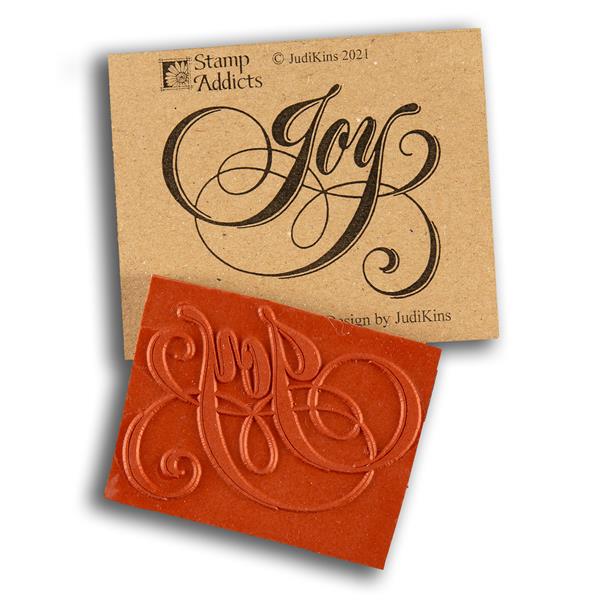 Stamp Addicts Posh Joy Cling Mounted Rubber Stamp - 801305