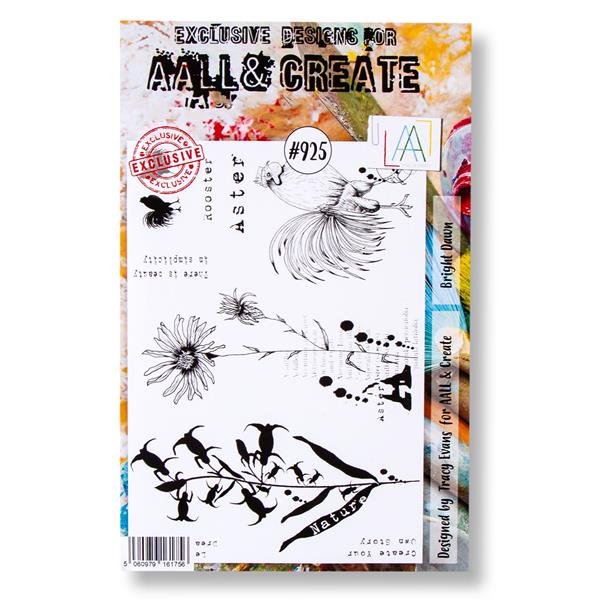 AALL & Create Tracy Evans A5 Stamp Set - Bright Dawn - 10 Stamps - 801404