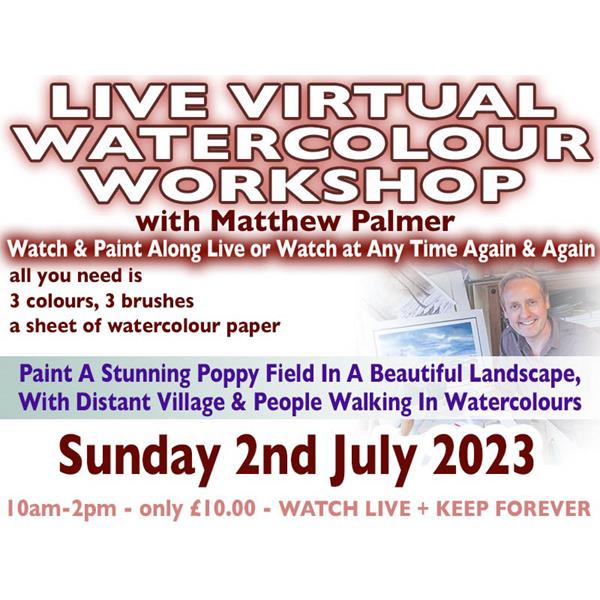 Matthew Palmer Live Virtual Watercolour Workshop - Paint A Stunni - 802494