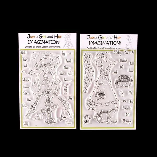 Tracy Easson Illustrations A6 Stamp Duo - Jamie McQueen & Laliann - 806616