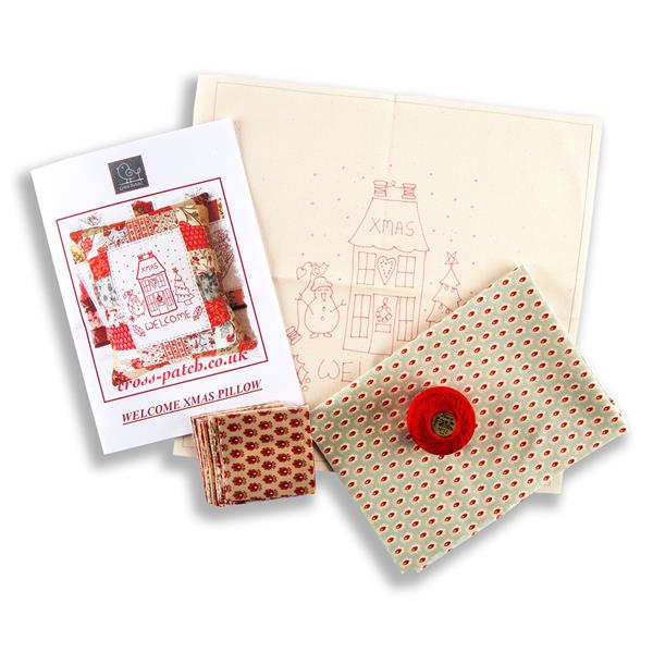 Cross Patch 'Welcome to our Christmas Home' Stitchery Pillow Kit - 807656