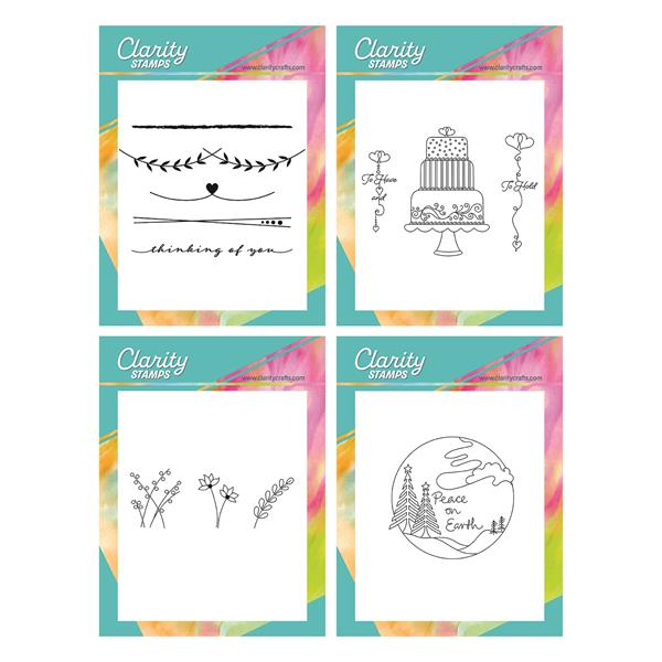Clarity Crafts Super Saver - Occasions A6 Stamp Quartet - 808052