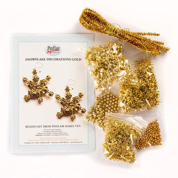 Pinflair Snowflake Decoration Kit - Makes 10