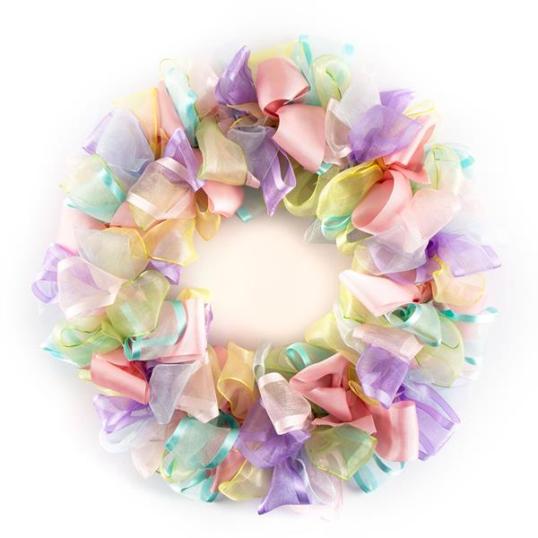 Dawn Bibby Mini Pastel Bow Wreath - 812960