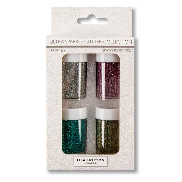 Lisa Horton Crafts Ultra Sparkle Glitter - Jewel Tones - 813217