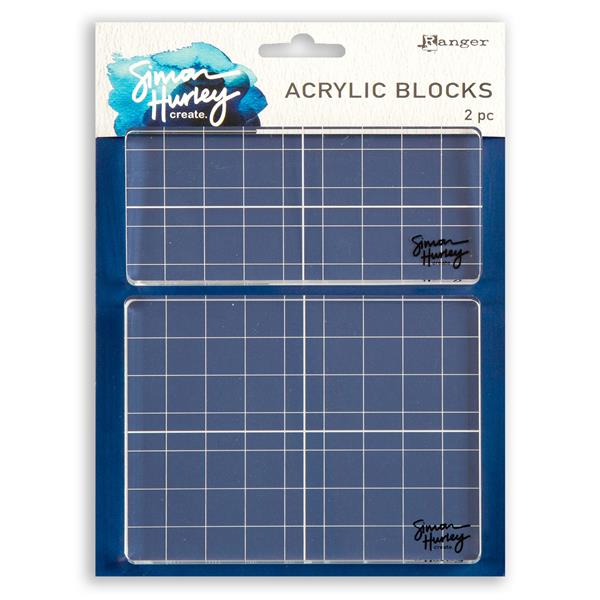Simon Hurley Create - Acrylic Stamping Block - 2 Pack - 813735