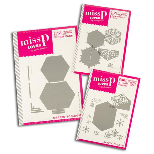 Miss P Loves 3 x Die Sets 017, 018 & 019 - Hexi Christmas Collect - 816951