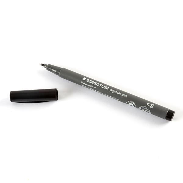Staedtler Pigment Arts Fibre-tip Bullet Nib - Intense Black - 817357
