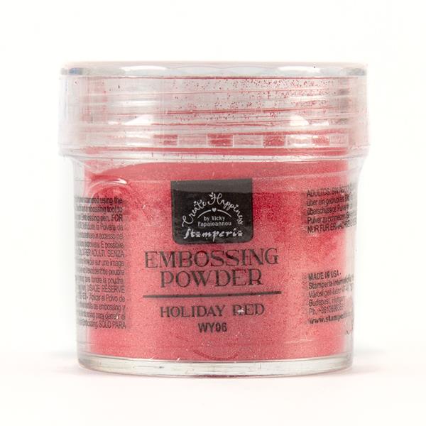 Stamperia Create Happiness 18g Embossing Powder - Holiday Red - 818601