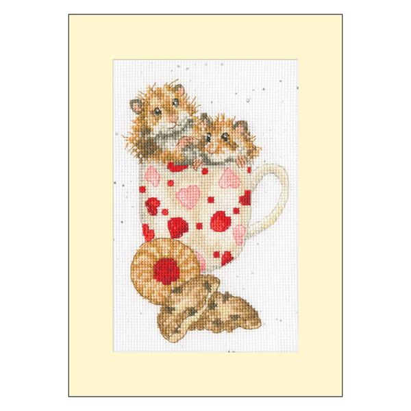 Bothy Threads Hammy Anniversary Counted Cross Stitch Greetings Ca - 822630