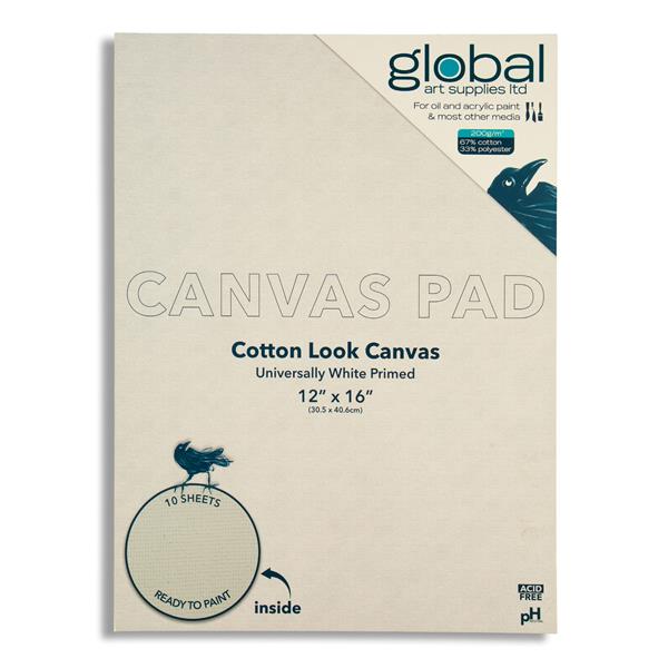 Global Canvas Pad 12x16" - 10 Sheets - 824103