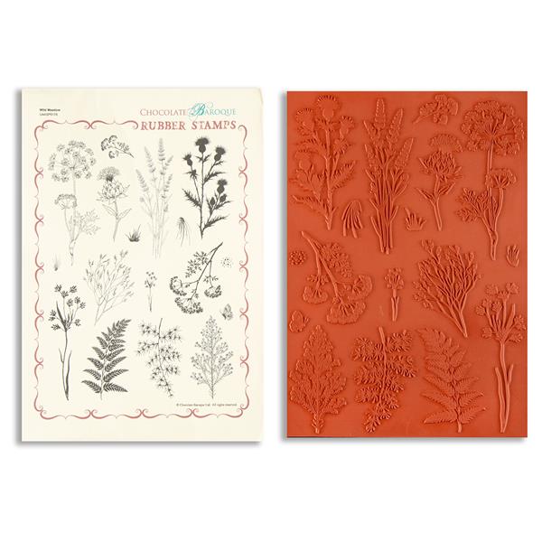 Chocolate Baroque Wild Meadow A4 Mounted Stamp Sheet - 17 Images - 824530