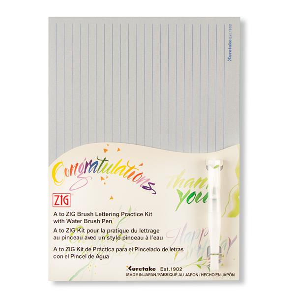 Kuretake Zig Brush Lettering Practice Kit - 825984