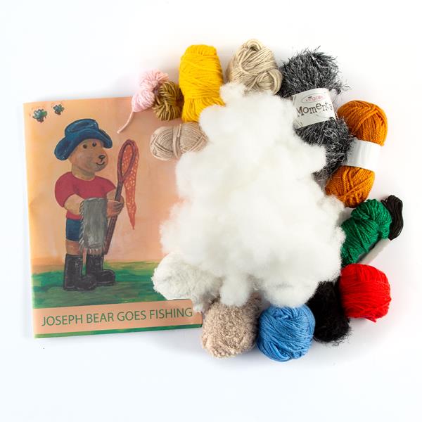 Joseph Bear Designs Goes Fishing Story & Crochet Pattern Book wit - 835989