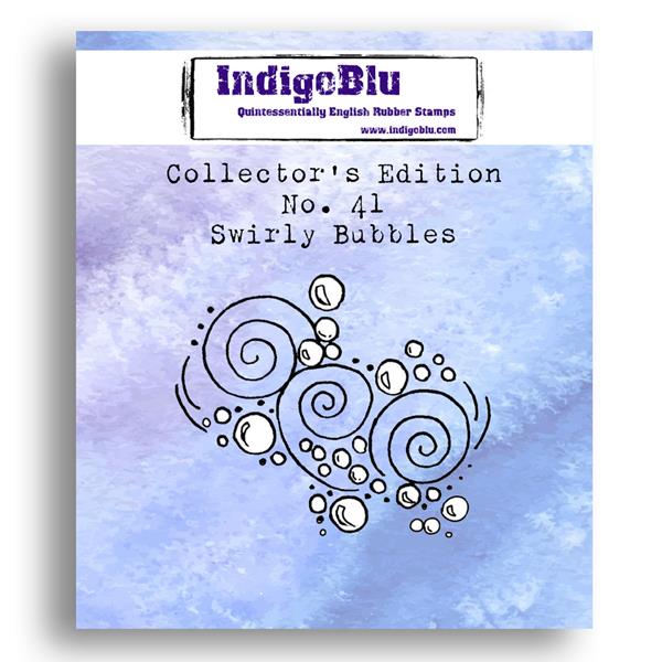 IndigoBlu Collectors Edition Stamp No. 41 - Swirly Bubbles - 837940