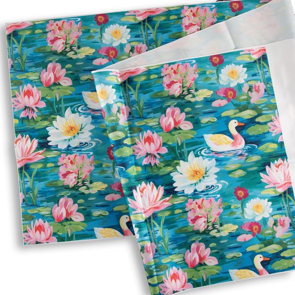 CUSTOM FABRICS Lilly Pond PU Coated Waterproof Fabric Length - 0. - 843282