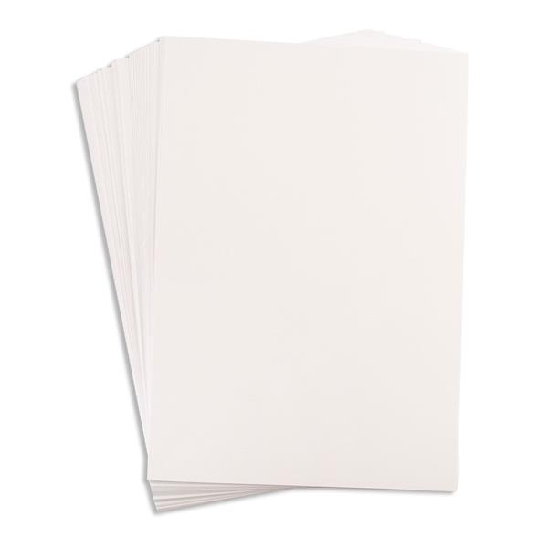 Pink Frog Crafts True Bright White Linen Unscored Card - 300gsm - - 843388