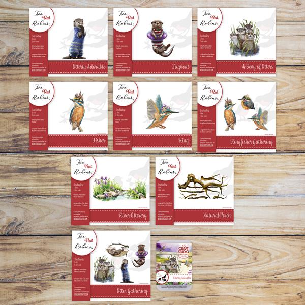 Two Red Robins Otterly Adorable Complete Collection - 9 Die Sets  - 843663