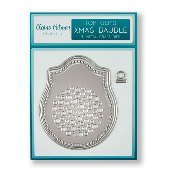 Claina Palmer Designs Top Gems - Christmas Bauble Die Set - 5 Die - 843715