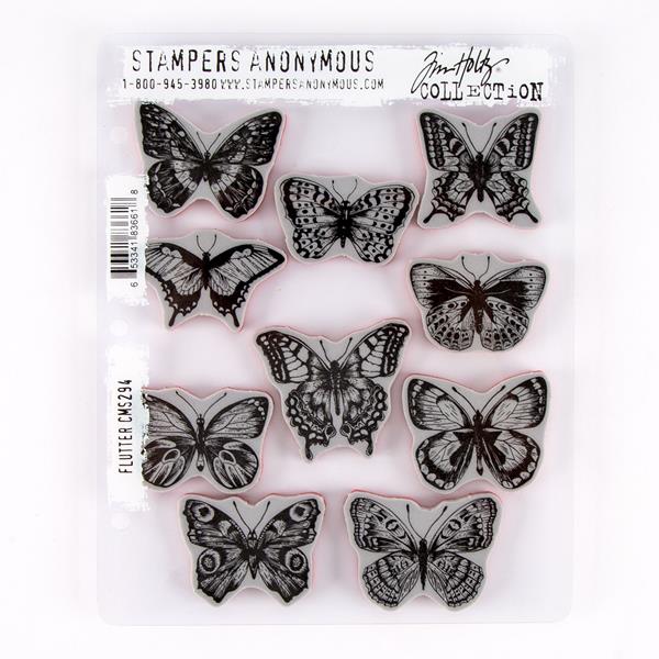 Tim Holtz Cling Stamps 7x8.5-papillon : Target