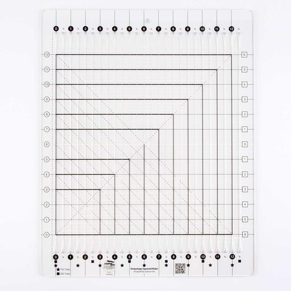 Creative Grids Non-Slip Stripology Squared Ruler - 848199