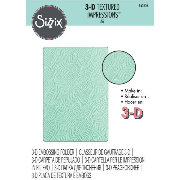 Sizzix 3D Textured Impressions Embossing Folder - Art Nouveau - 849673
