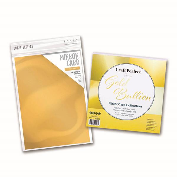 Mirror Gold Cardstock - Gold Foil Cardstock - 12x12 - 10 pack