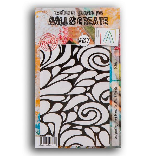 AALL& Create A7 Stamp - Swirls - 851837