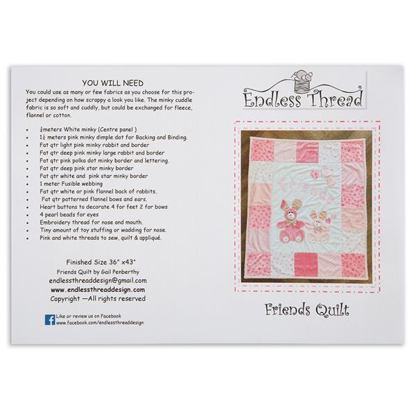 Daisy Chain Designs  Friends Bunny Quilt Pattern - 852318