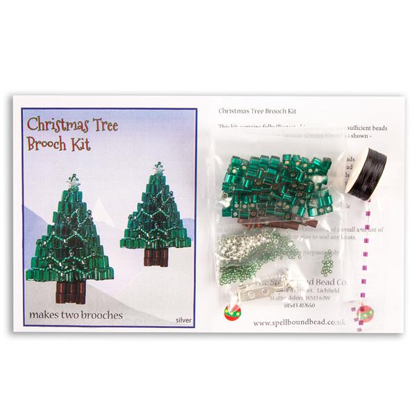 Spellbound Beads Christmas Tree Brooch - Makes 2 - 854226