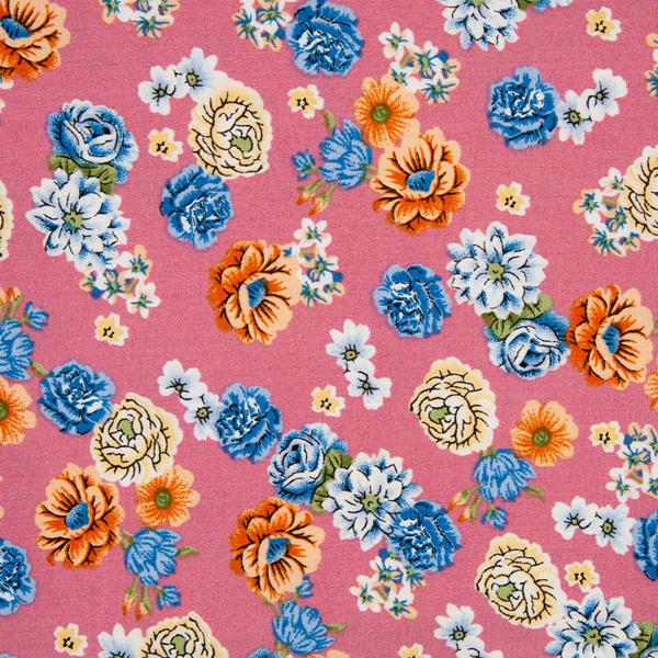 House of Alistair Fleur 100% Viscose Fabric - 150cm x 1m - 857038