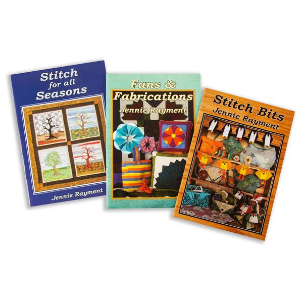Jennie Rayment 3 Piece Book Bundle - Includes: Stitch Bits, Fans  - 857051