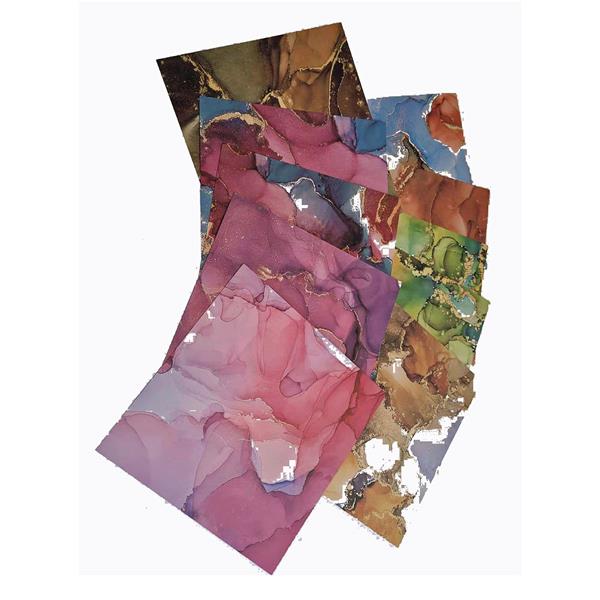 Festival of Japan 10 x 6x6" Marbled Papers - 858895