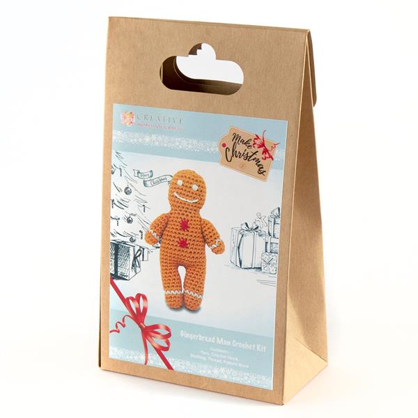 Knitty Critters Fred the Gingerbread Crochet Kit - 859821