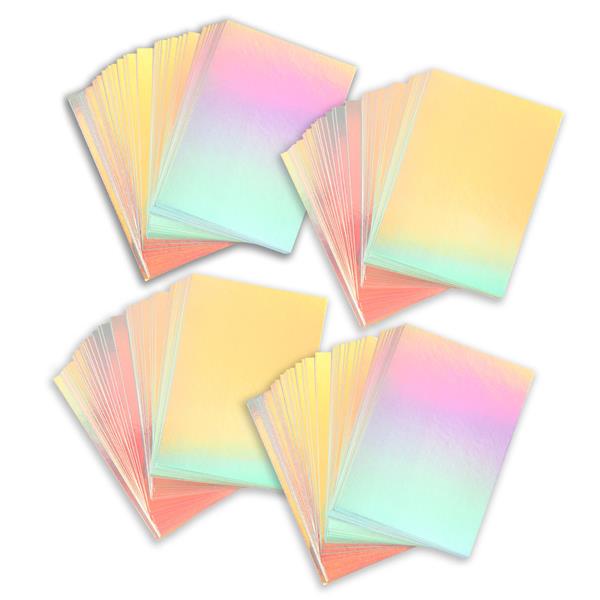 Pink Frog Crafts A6 Rainbow Mirror Card - 160 Sheets - 220gsm - 862390