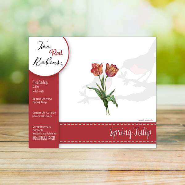 Two Red Robins Spring Tulip Die Set - 3 Dies - 862846