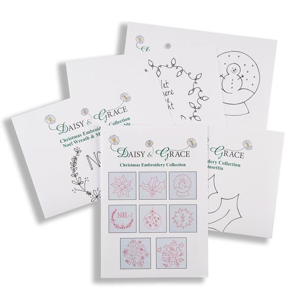Daisy & Grace Christmas Embroidery Pattern Collection - Includes: - 865742