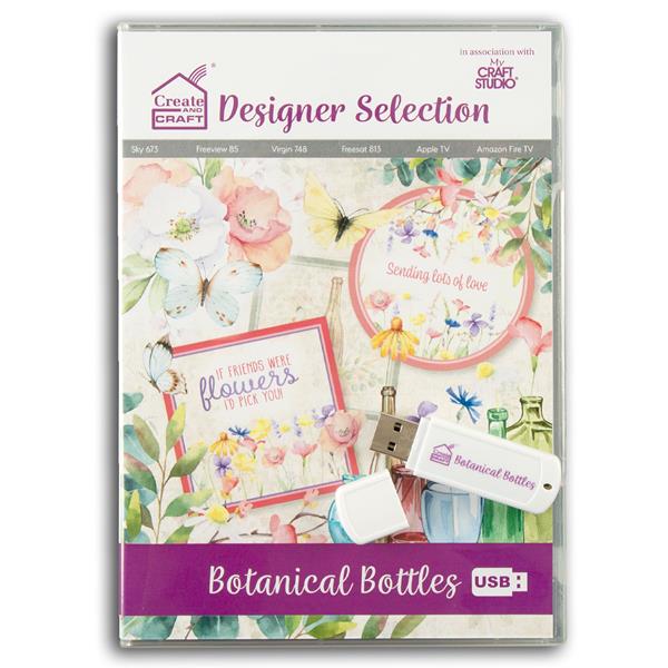 Create and Craft Botanical Bottles Designer Selection USB - 867068
